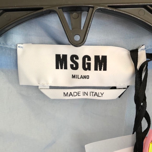 MSGM Camicia Shirt IN SKY button up top - Picture 6 of 10